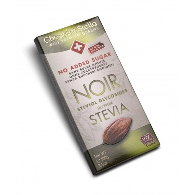 STELLA STELLA Chocolat noir au stevia sans sucre ajouté 100g