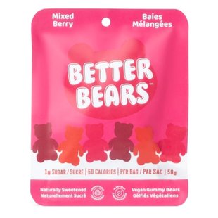 BETTER BEARS Bonbons gélatines végétaliens 50g