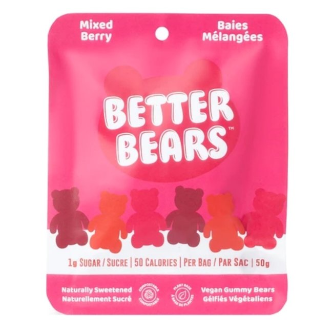 BETTER BEARS BETTER BEARS Bonbons gélatines végétaliens 50g