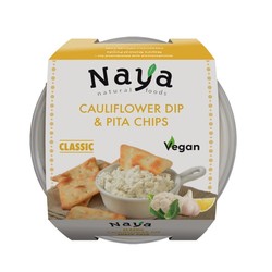 NAYA Cauliflower dip and pita chips 227g