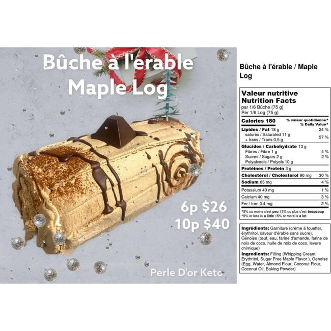 PERLE D'OR PERLE D'OR Bûche de Noël (10 personnes)