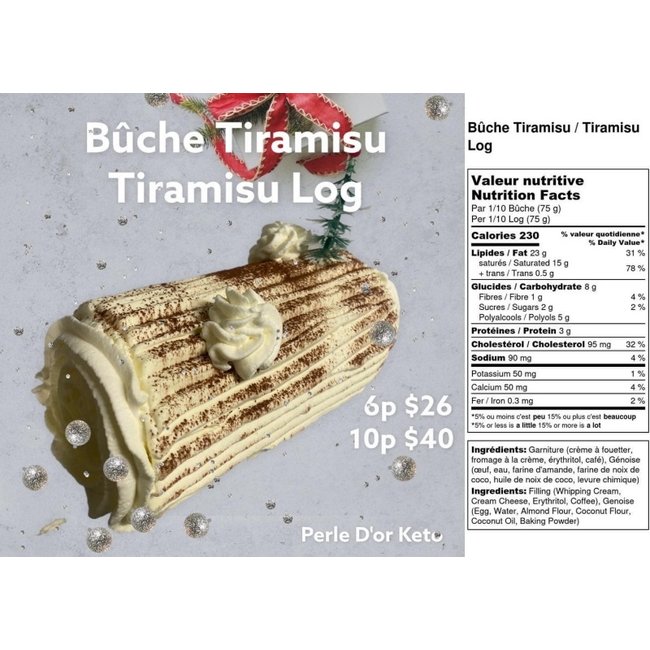 PERLE D'OR PERLE D'OR Bûche de Noël (10 personnes)