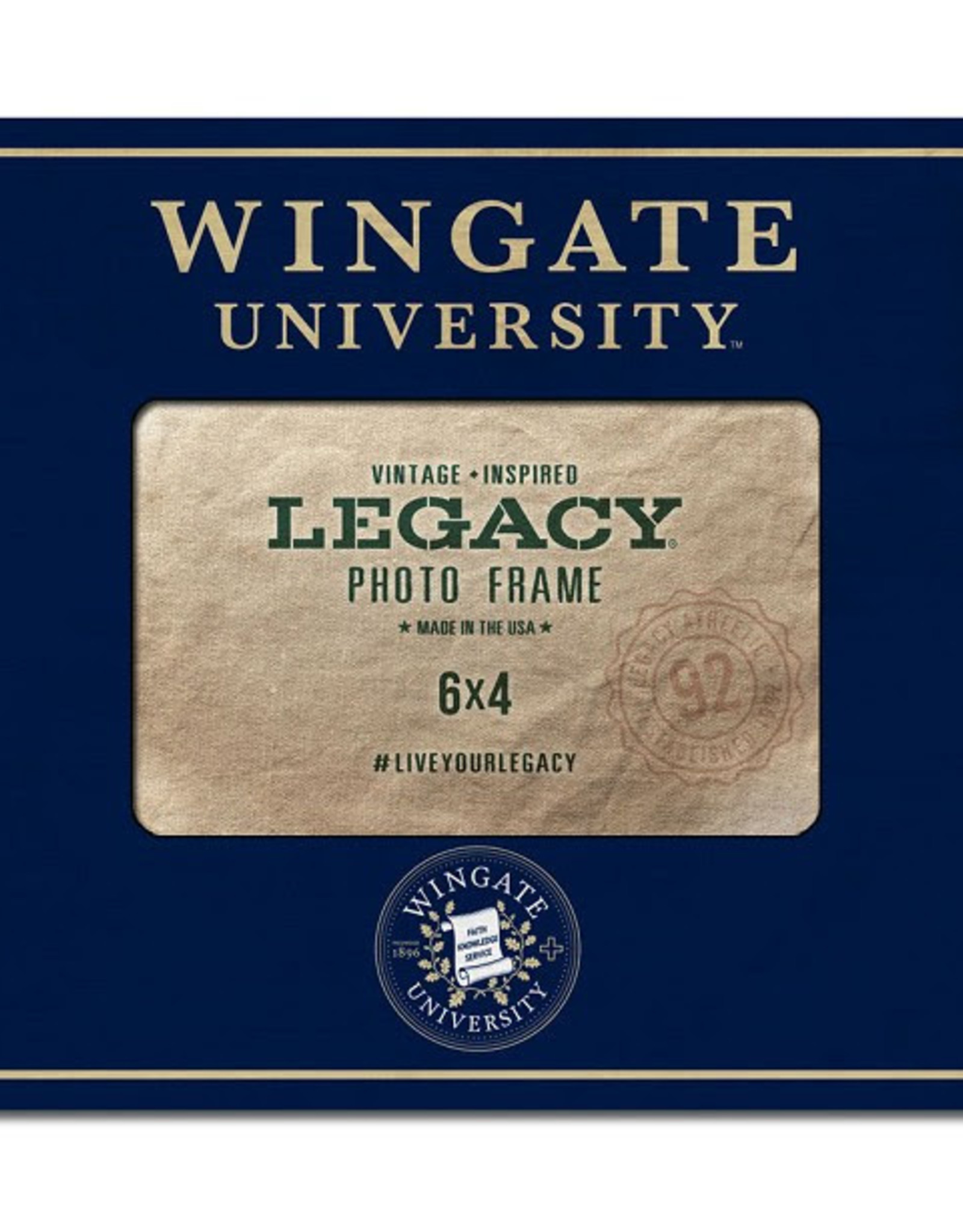 Legacy 6 x 4 Wingate University Seal Frame