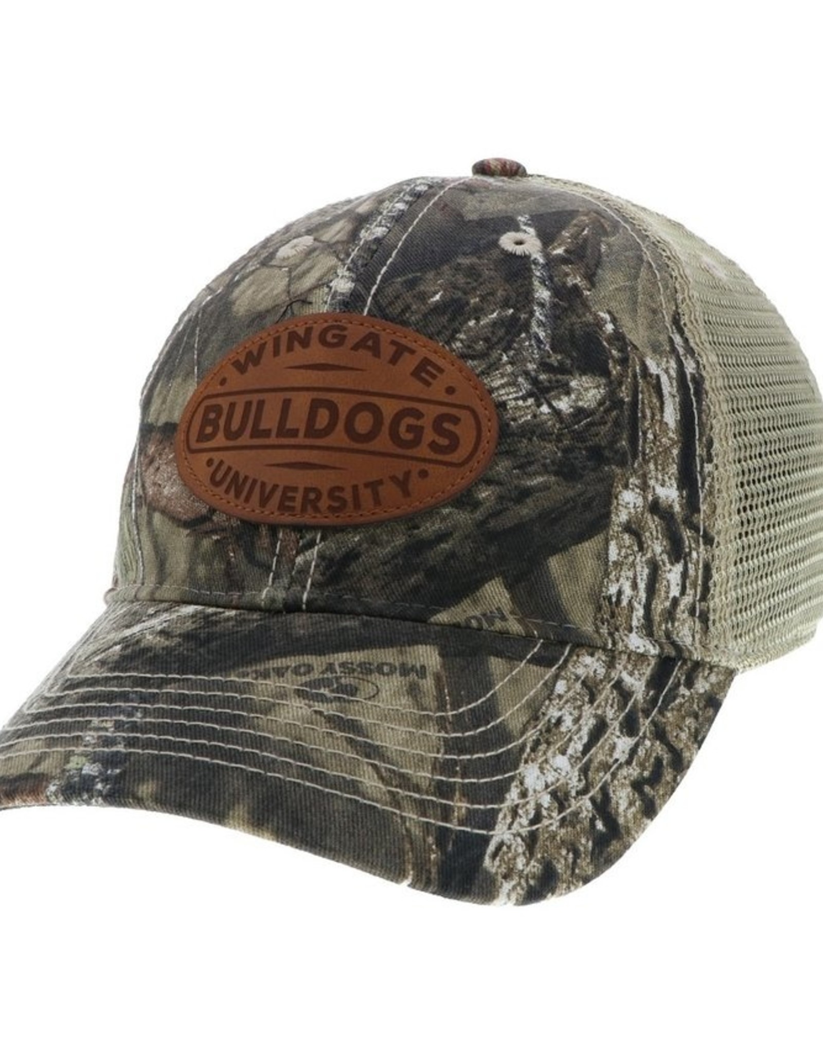 Real Tree Camo Trucker Leather Patch Snap Back