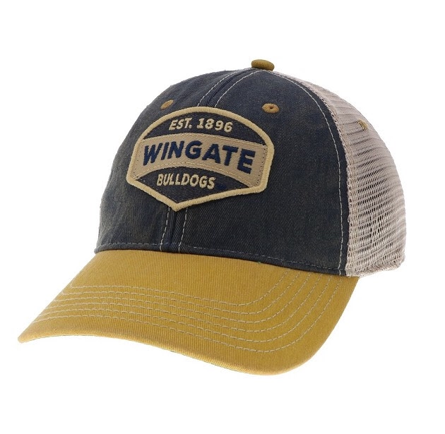 gold trucker hat