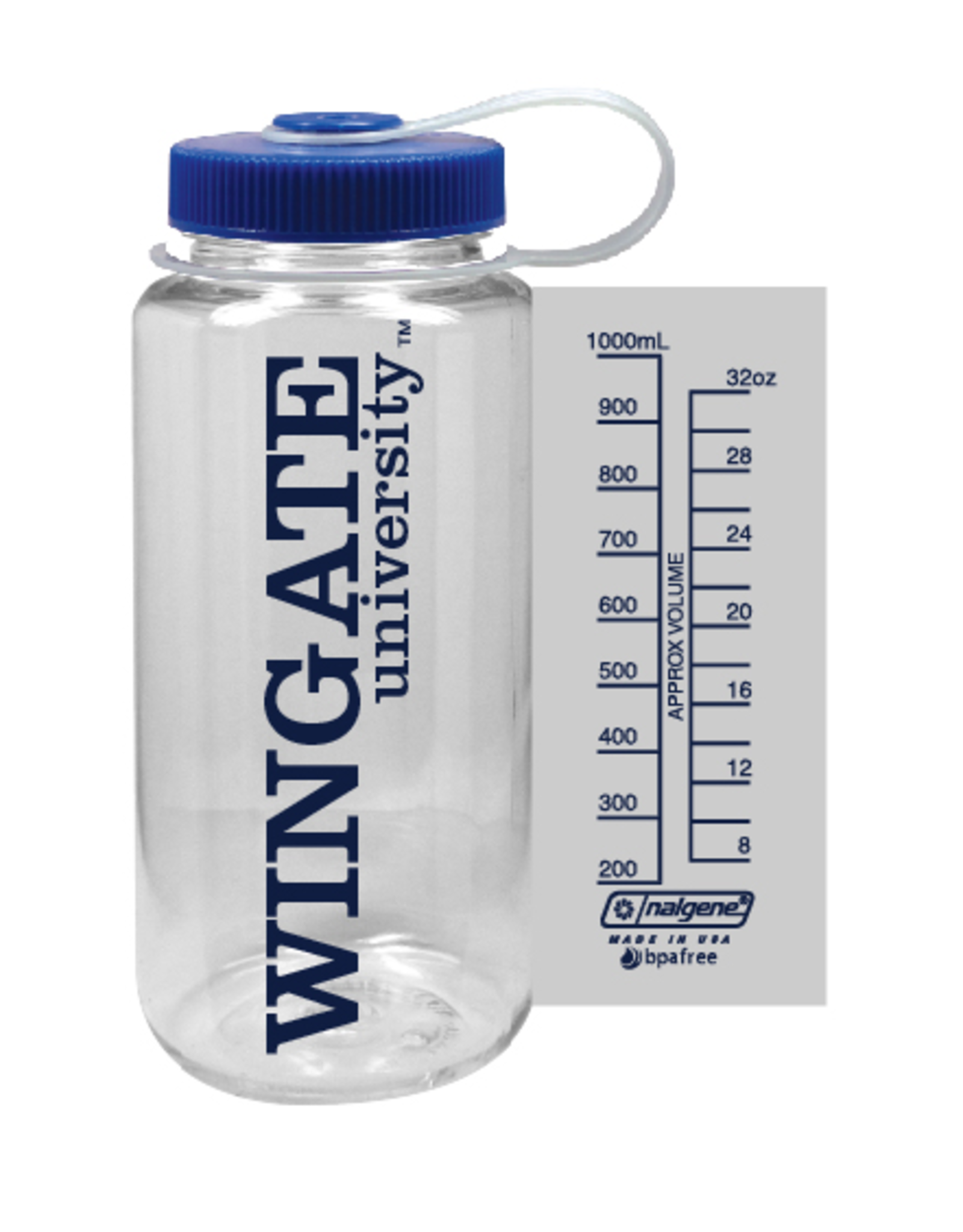 32oz Clear Nalgene Tritan Widemouth Plastic Bottle