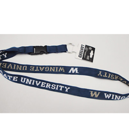 Berkeley Woven Vegas Gold White Wingate University W Lanyard