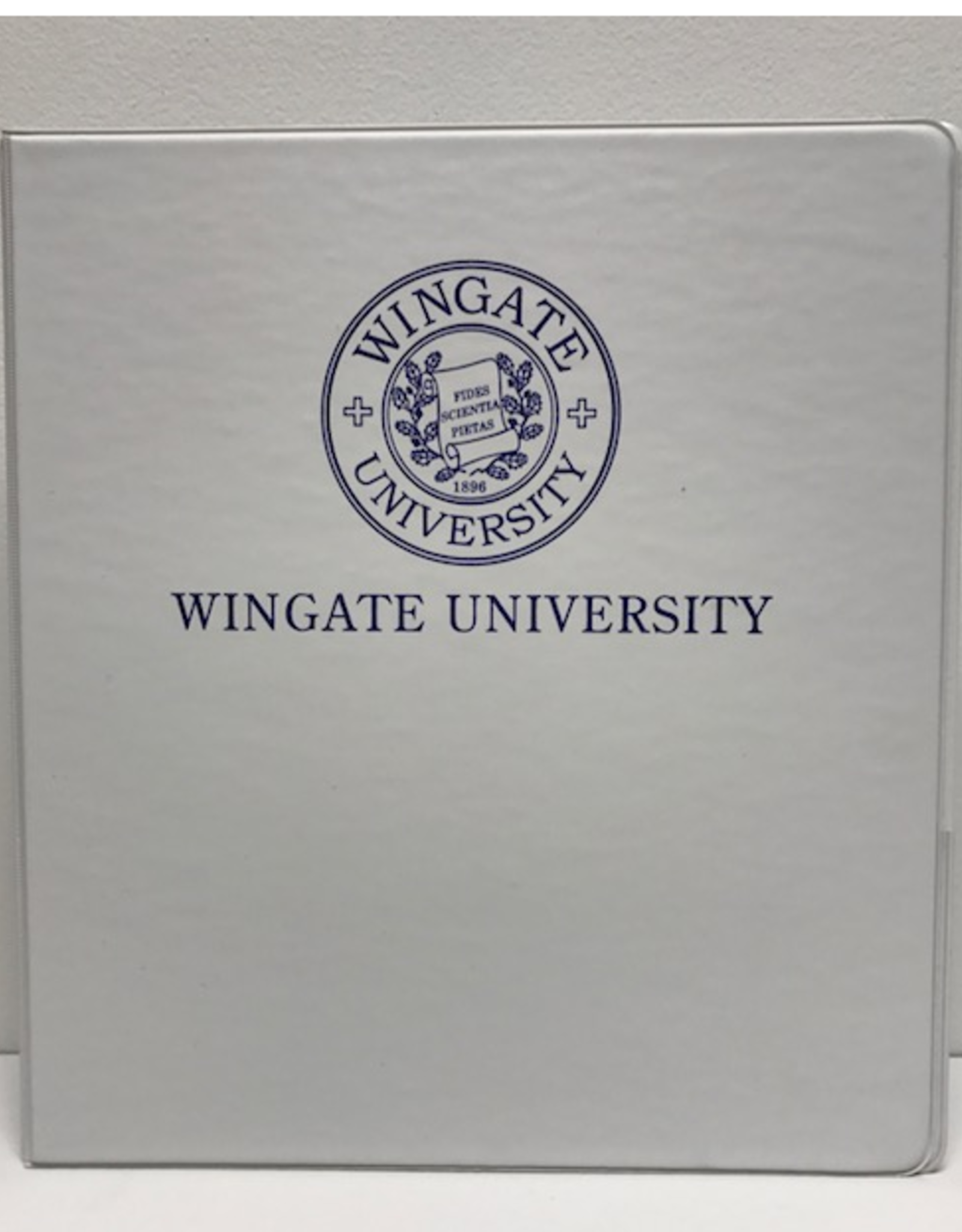 1" White Binder Navy Seal Wingate University