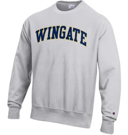 Champion Unisex Wingate Grey Embroidered Reverse Weave Crewneck