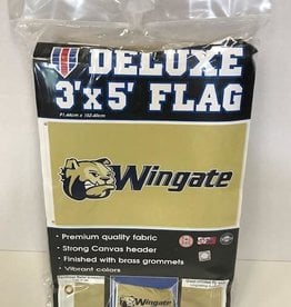 3 x 5 Flag Gold with Bulldog Head and Wingate