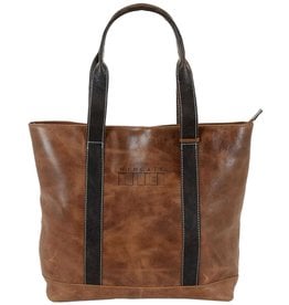 Carolina Sewn DROP SHIP ONLY Westbridge Two-Tone Tan and Black Tote Wingate Flag (ONLINE ONLY)