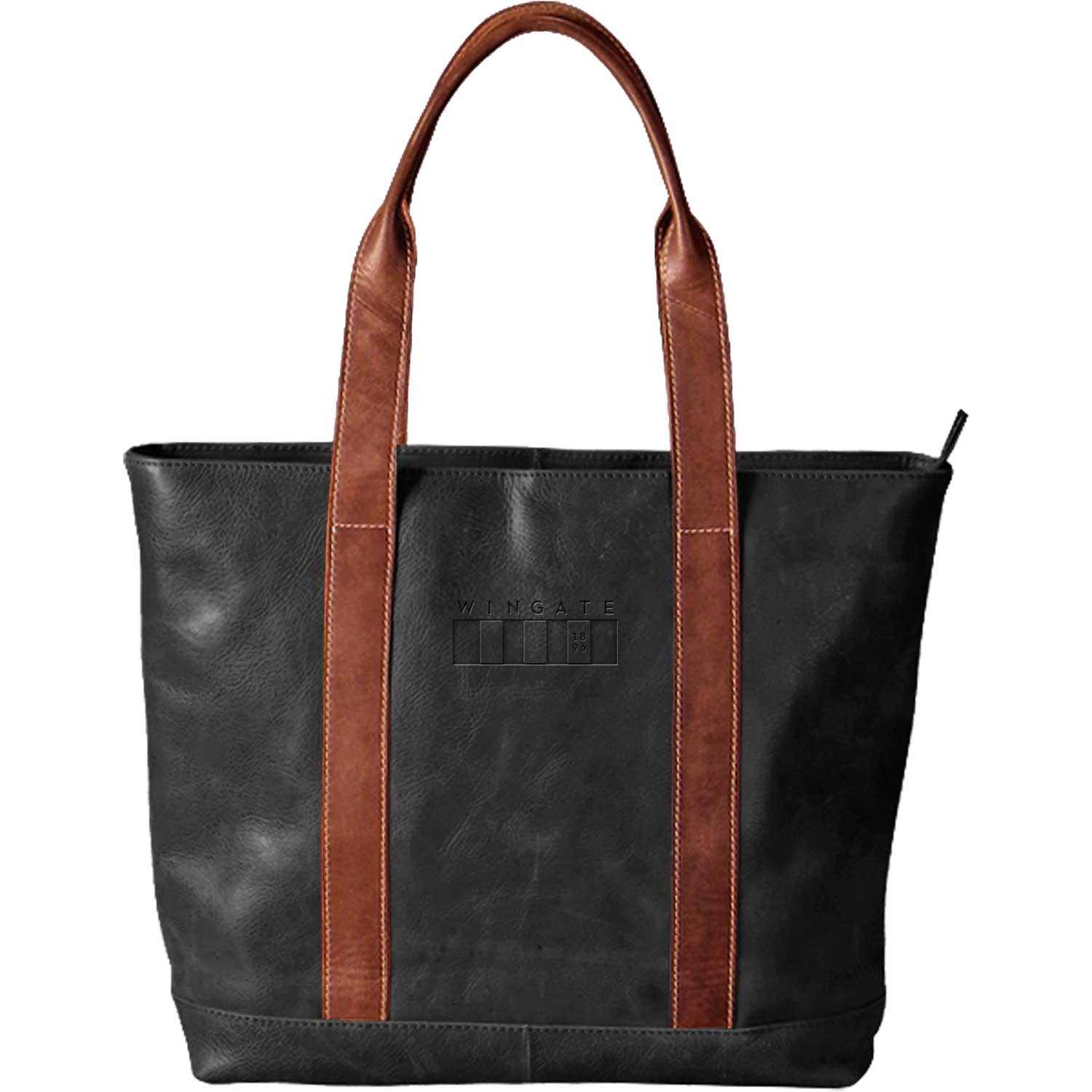 black and tan tote