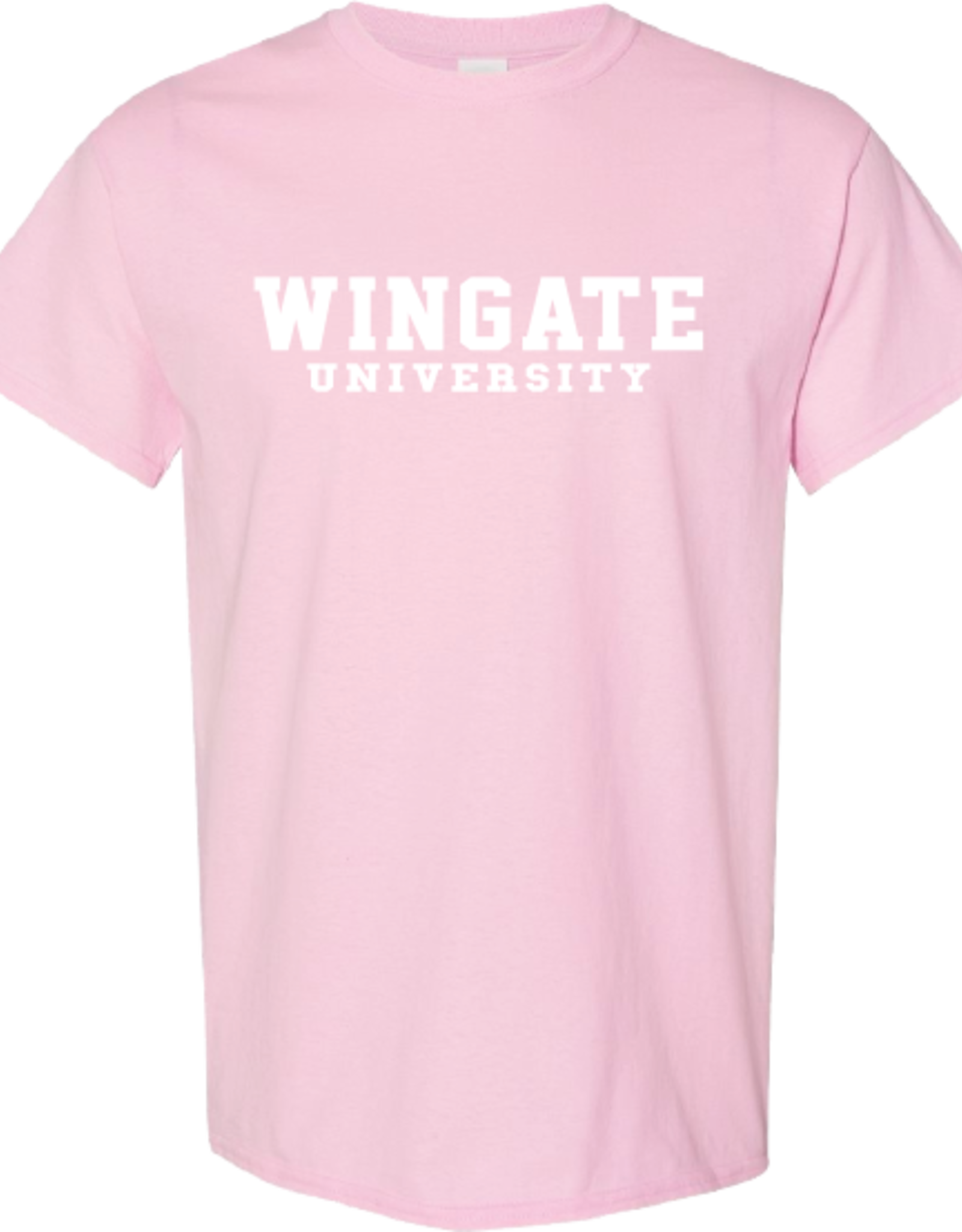 Gildan Light Pink Wingate University Short Sleeve T Shirt