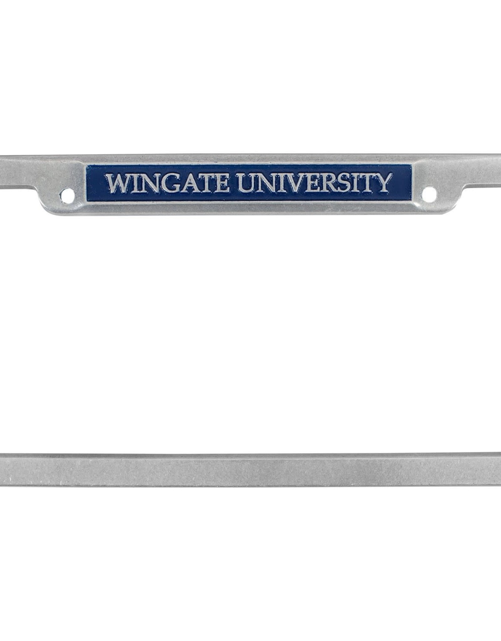 Pewter Wingate University License Frame NC Compliant