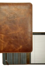 MCM Tan Westbridge Leather Embossed Seal Portfolio