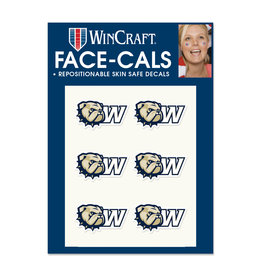 Wincraft 6 Pack Dog Head W Repositionable Face Decals