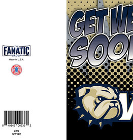 The Fanatic Group 5 x 7 Get Well Soon Go Bulldogs Card