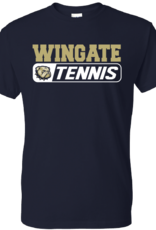 Gildan Navy Wingate Dog Head Tennis Short Sleeve T Shirt