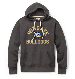 League Stadium Charcoal Wingate Dog Head Bulldogs Hoodie Sweatshirt