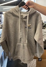 Mill Tex Grey Celsius Embroidered Full Dog Over Wingate Full Zip Hoodie Jacket