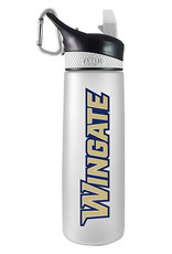 The Fanatic Group 24oz Wingate White Frosted Pop Straw Top Sports Bottle