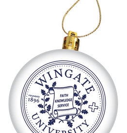 The Fanatic Group White Shatterproof Seal Ornament