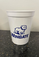 12oz White Bleacher Stadium Full Dog Over Wingate Cup