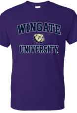 Gildan Youth Purple Wingate University Dog Head Short Sleeve T Shirt