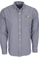 Monogrammed Gingham Button-Up Shirt in 2023