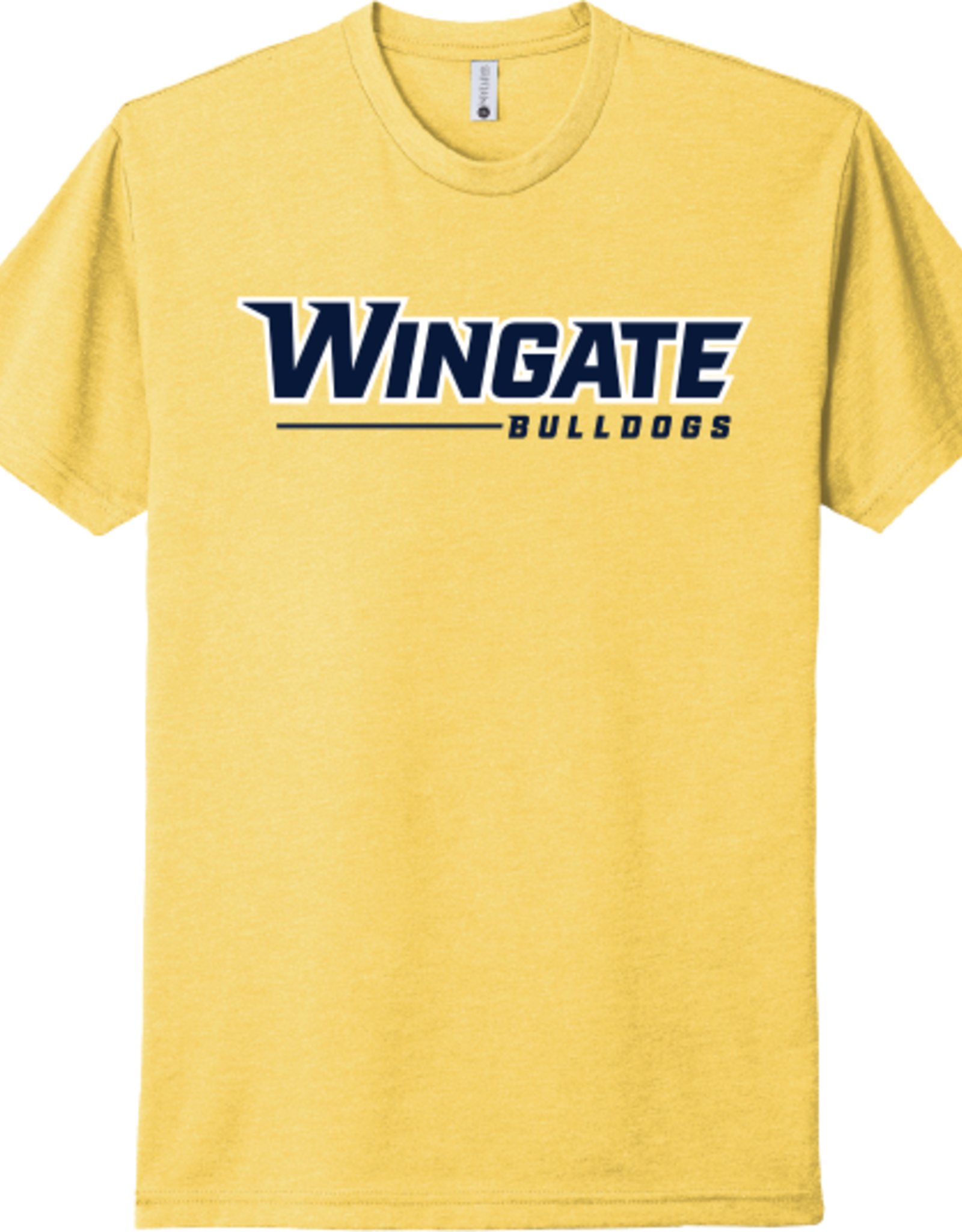 Next Level Banana Yellow Wingate Bulldogs Short Sleeve T Shirt