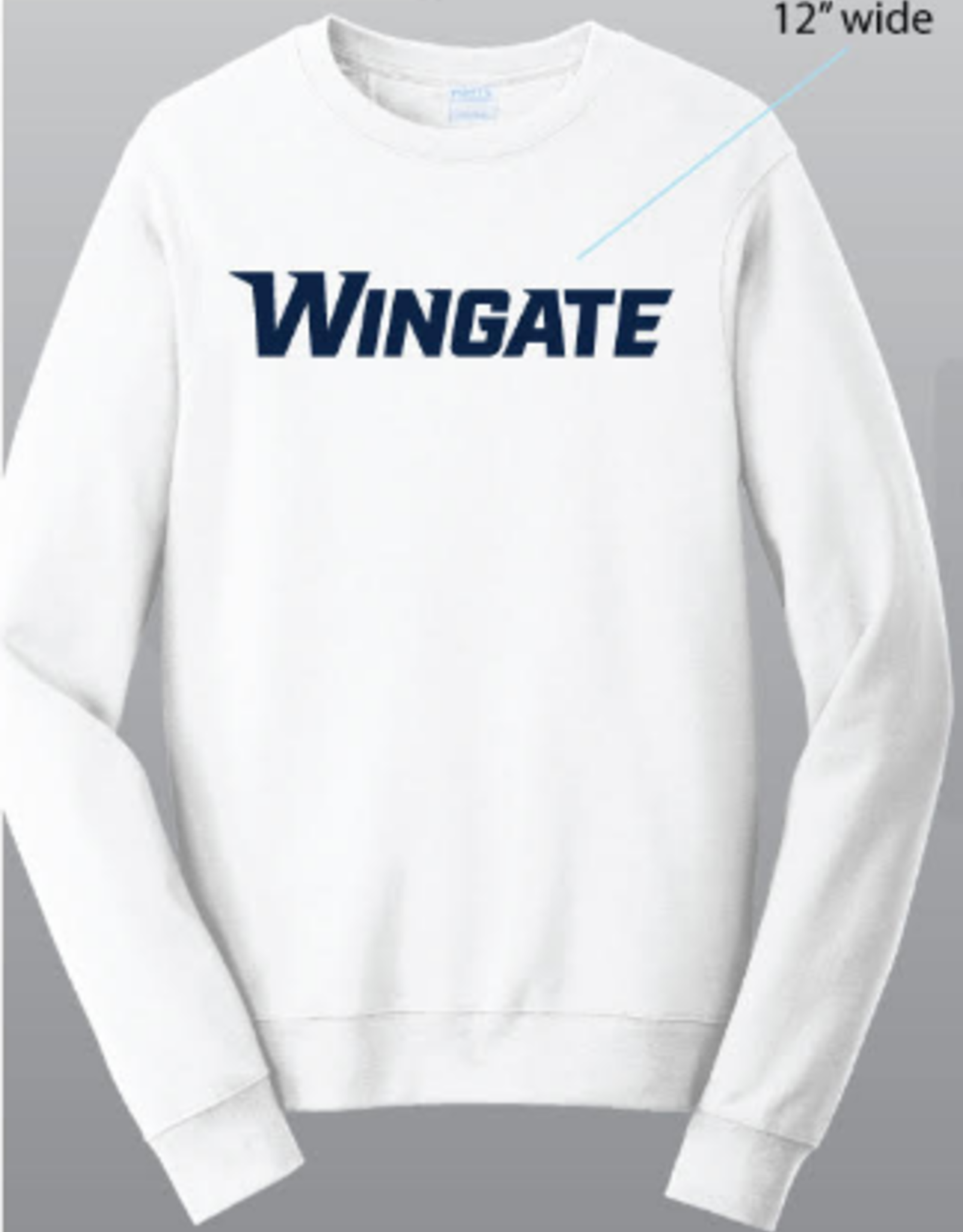 White Wingate Crewneck Sweatshirt
