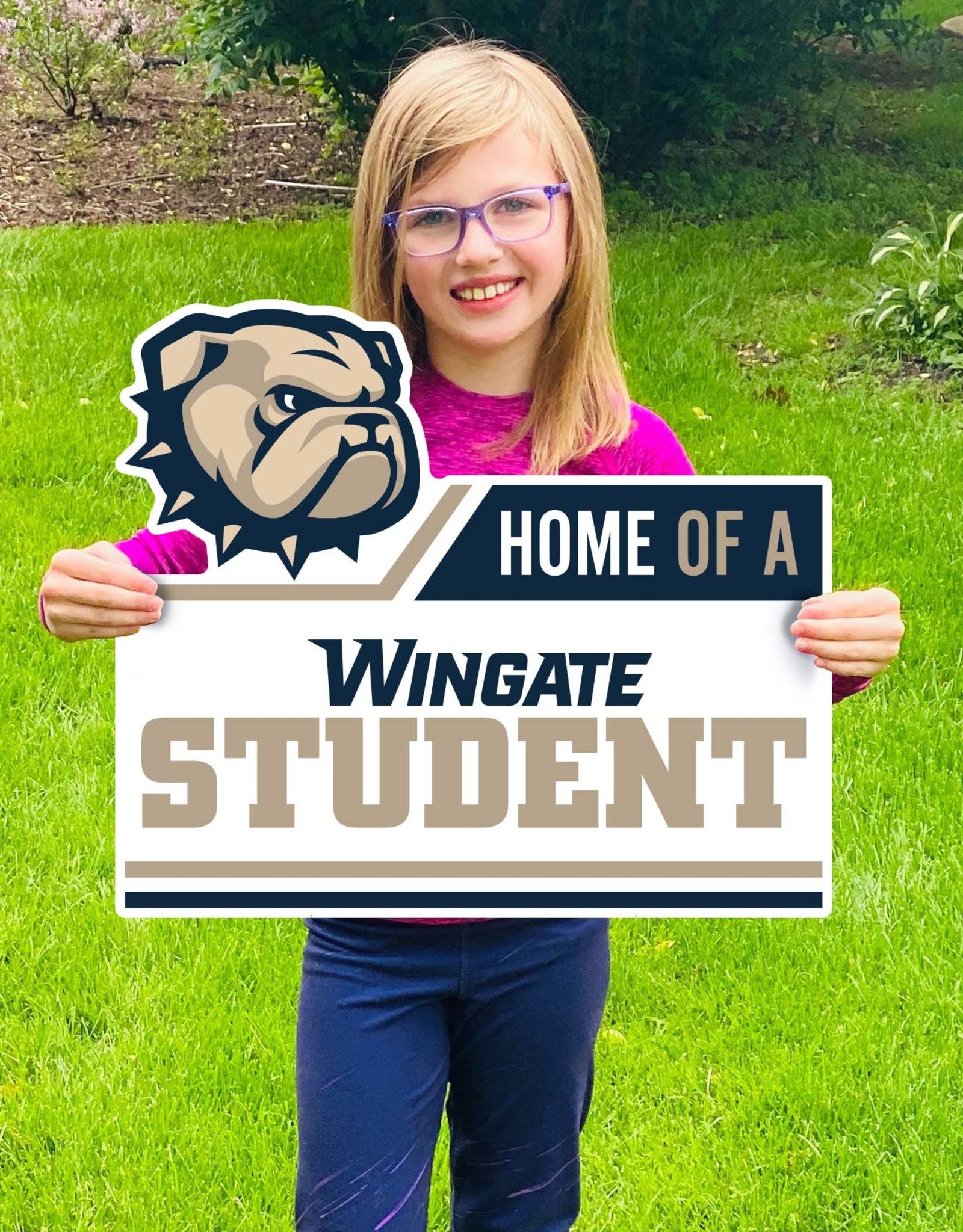 CDI DROP SHIP ONLY Dog Head Home Of A Wingate Student Yard Sign (ONLINE ONLY)