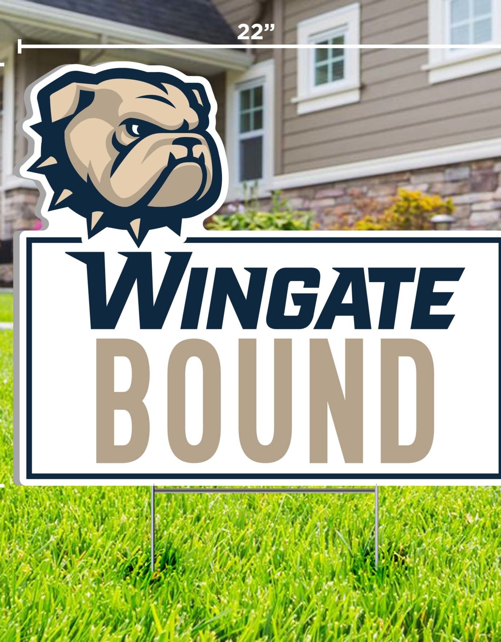 CDI DROP SHIP ONLY Dog Head Wingate Bound Yard Sign (ONLINE ONLY)