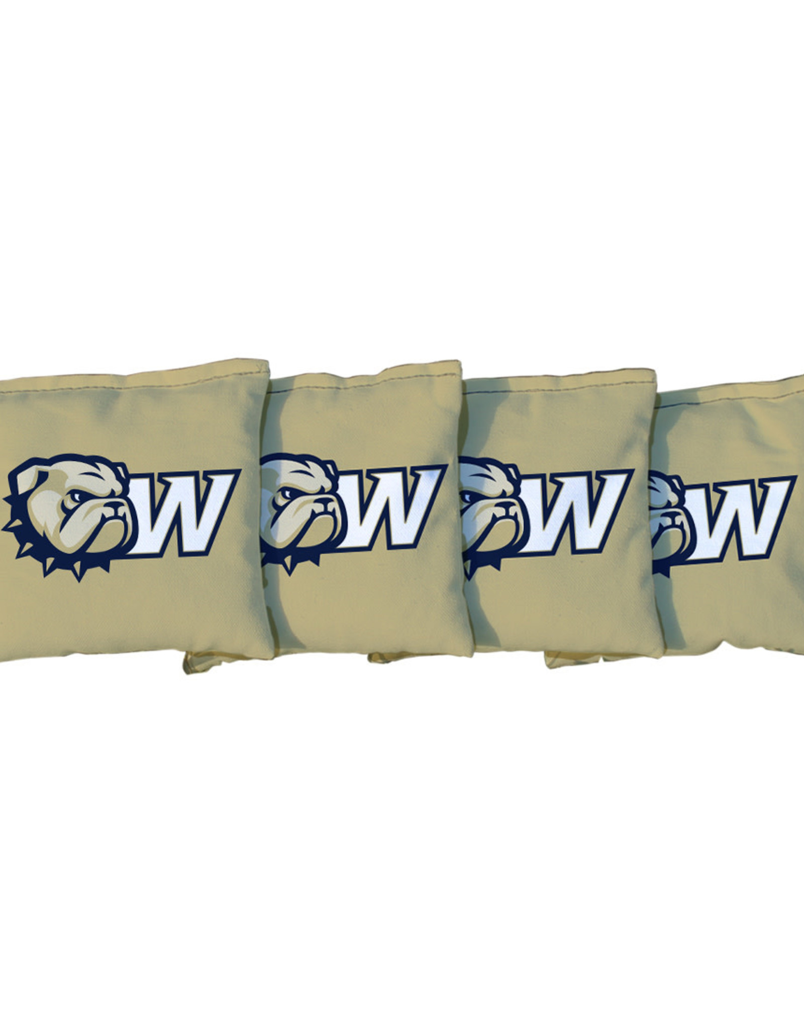 Victory Tailgate 4 All Weather Bulldog Head Gold Cornhole Bags (ONLINE ONLY)