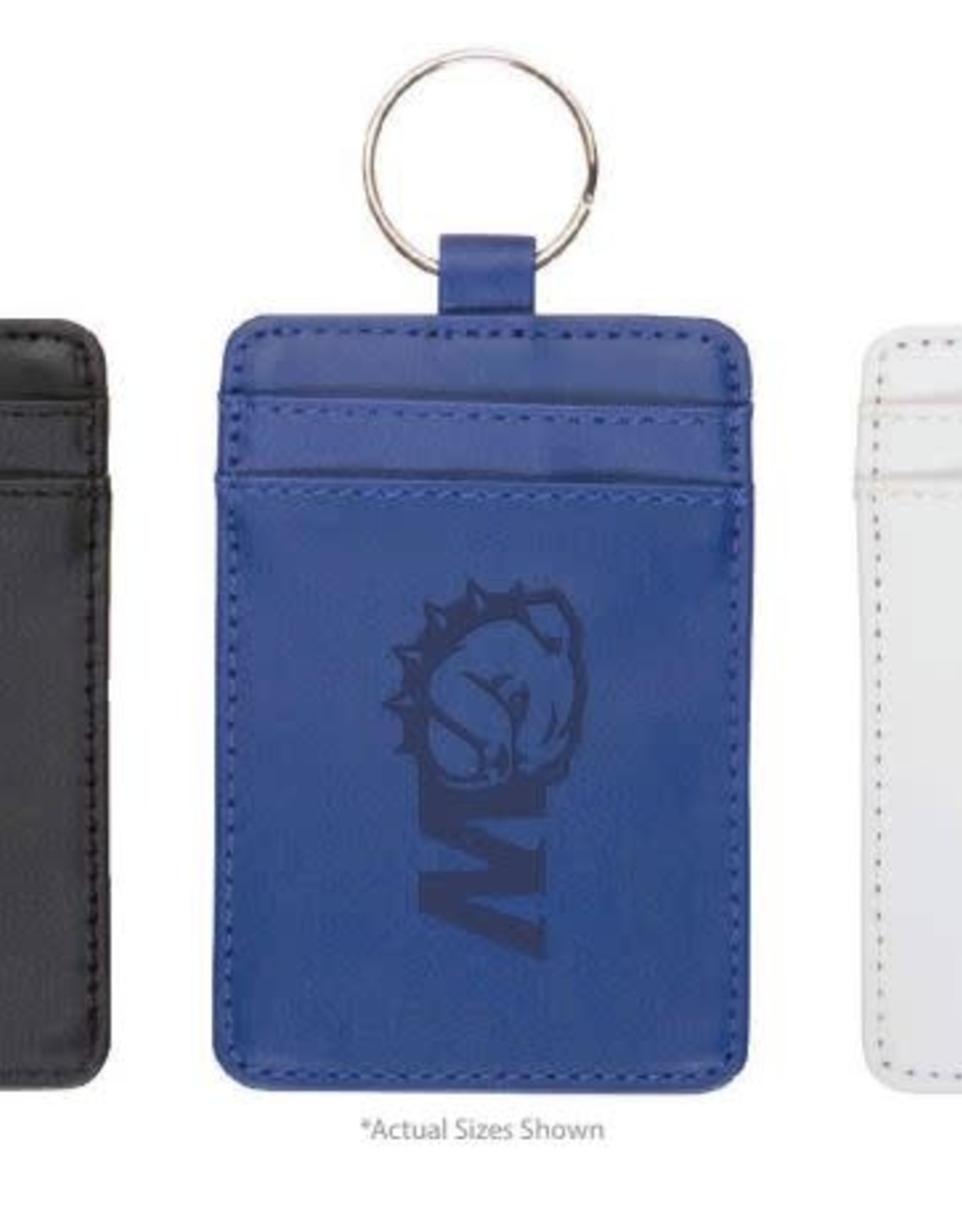 Leatherette Keychain ID Holder