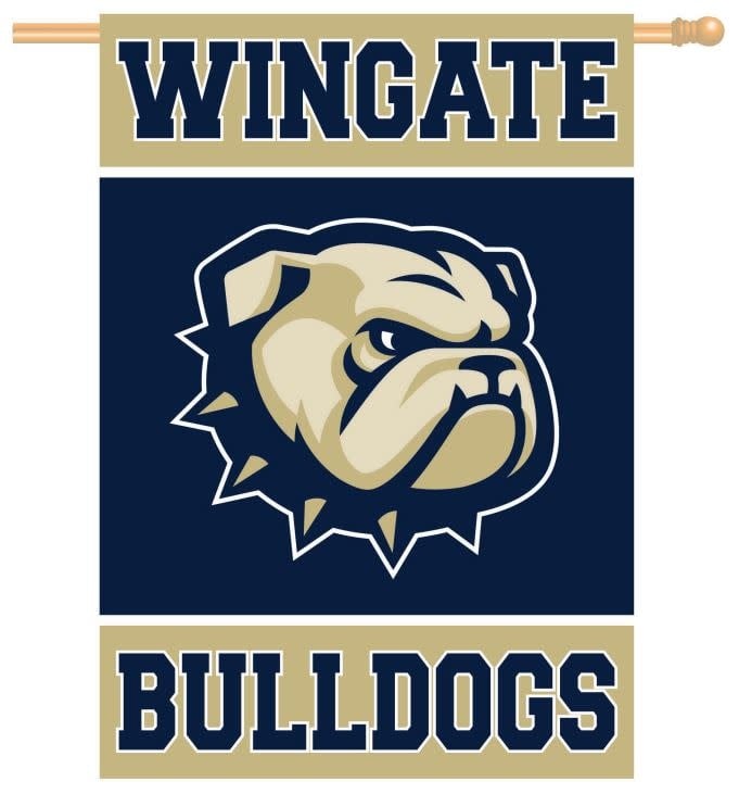 25oz Cream Dog Head W Wingate University Banners Stainless Travel