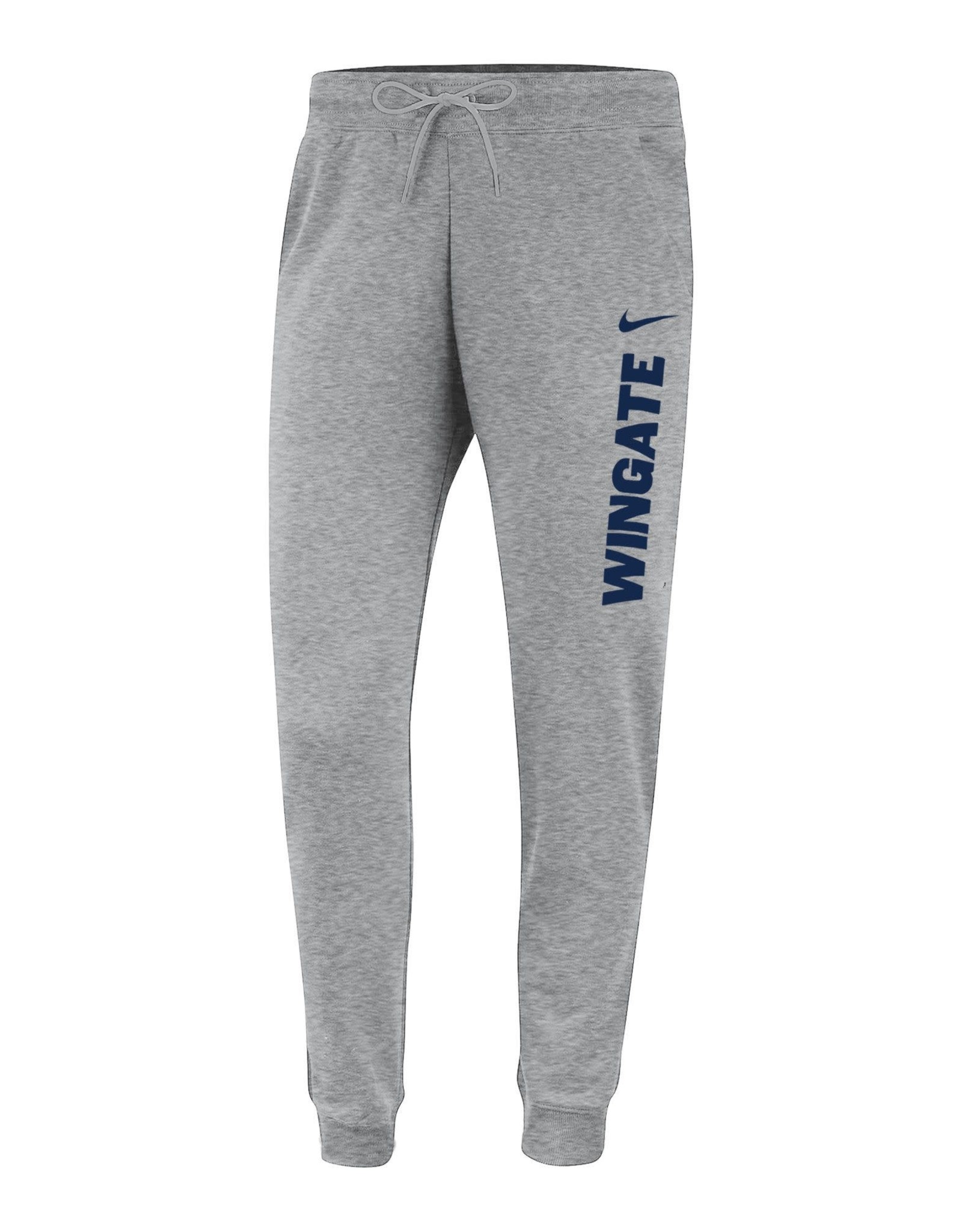 Nike Ladies Grey  Swoosh Over Wingate Varsity Fleece Jogger Pants