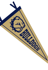 Collegiate Pacific 6 x 15 Vegas Gold Dog Head Bulldogs Wingate Pennant