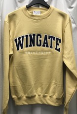 Champion Vegas Gold Powerblend Wingate University Embroidered Crewneck Sweatshirt