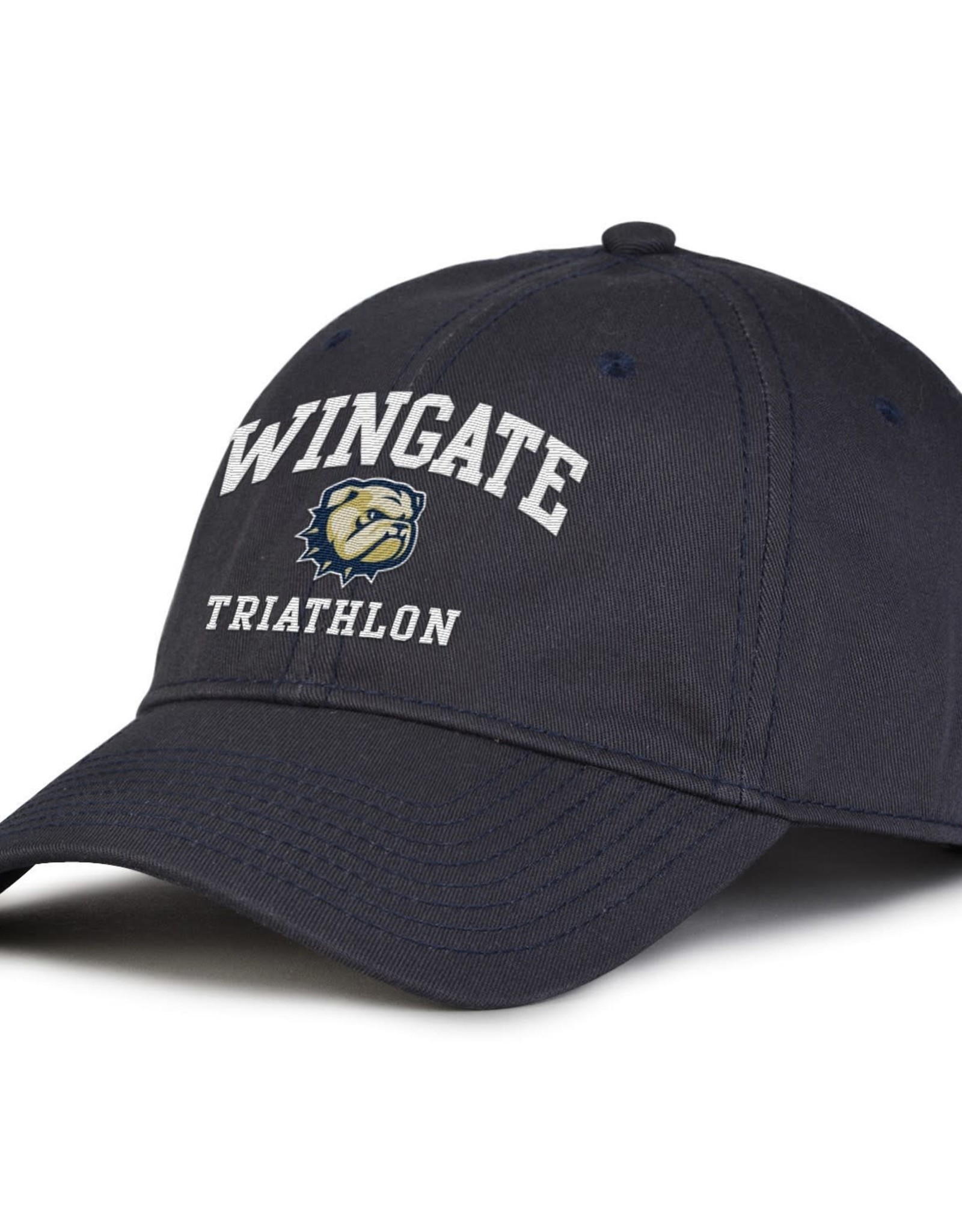 The Game Deep Navy Wingate Dog Head Triathlon Unstructured Adjustable Hat