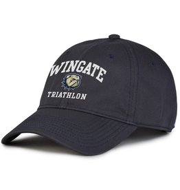 The Game Deep Navy Wingate Dog Head Triathlon Unstructured Adjustable Hat