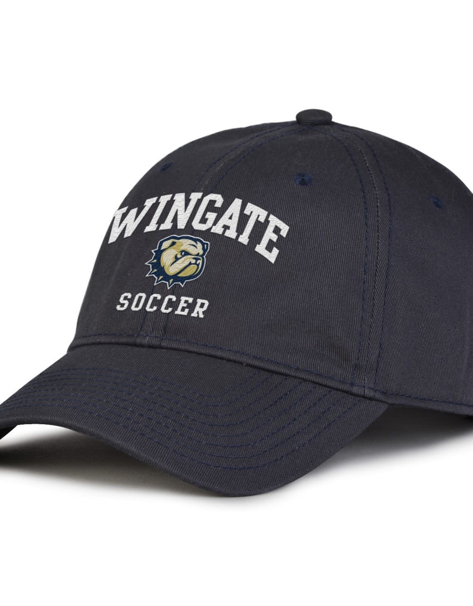 The Game Deep Navy Wingate Dog Head Soccer Unstructured Adjustable Hat