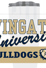 25oz Cream Dog Head W Wingate University Banners Stainless Travel Tumbler -  Wingate Outfitters