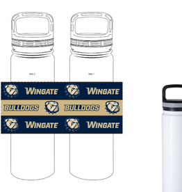 MCM 26oz White Wingate Dog Head Vacuum Insulated Bottle With Carabiner