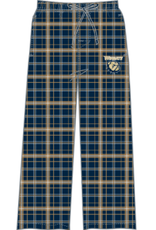 Navy Gold Wingate Dog Head Flannel Pajama Pants