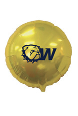 Jardine 18" Gold Dog Head W Foil Mylar Balloon