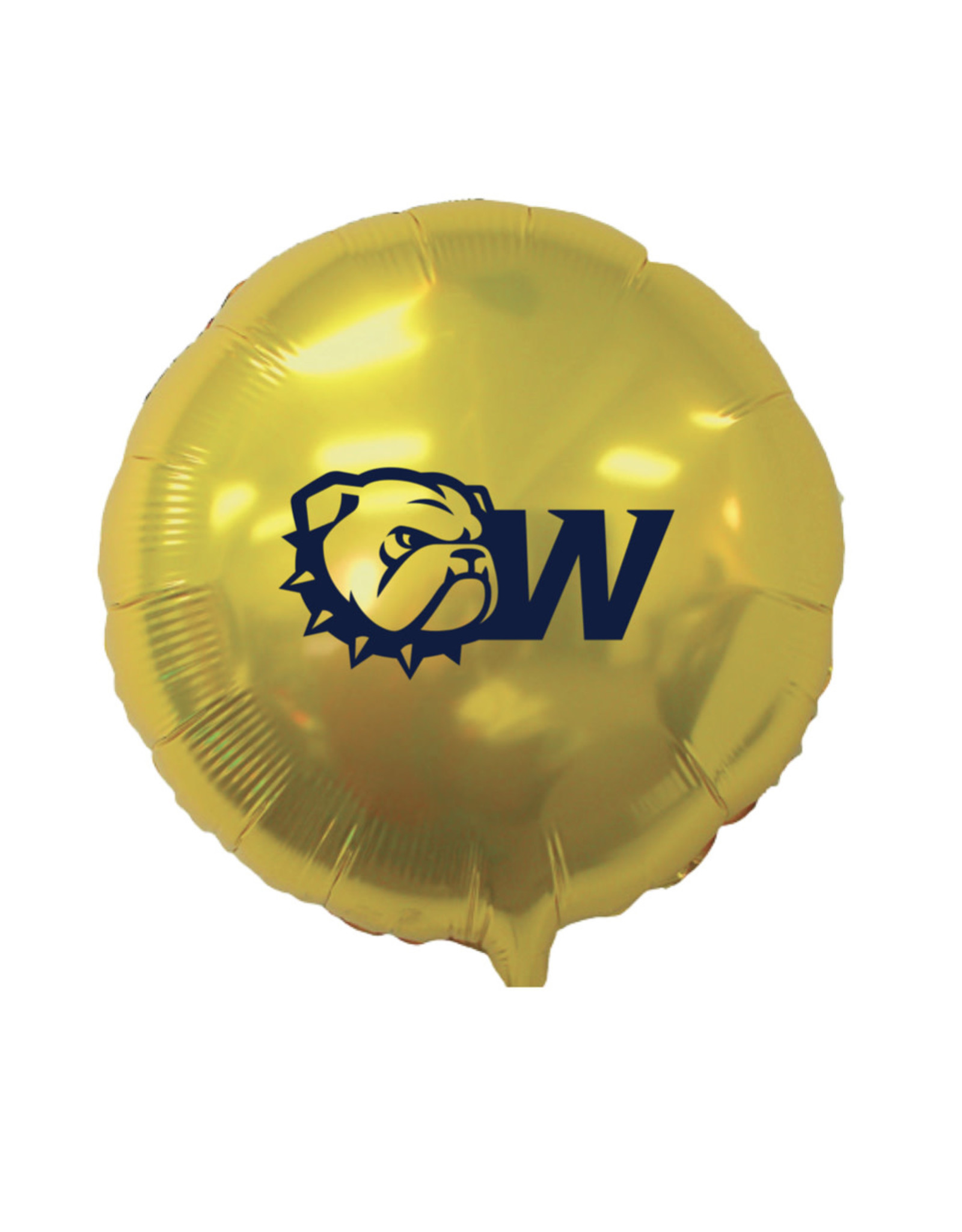 Jardine 18" Gold Dog Head W Foil Mylar Balloon