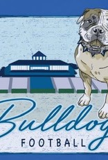 Gildan Soft Royal Wingate Bulldog Football Stadium Short Sleeve T Shirt