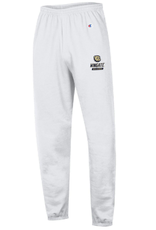 Champion White Dog Head Wingate Bulldogs Powerblend Banded Sweatpants