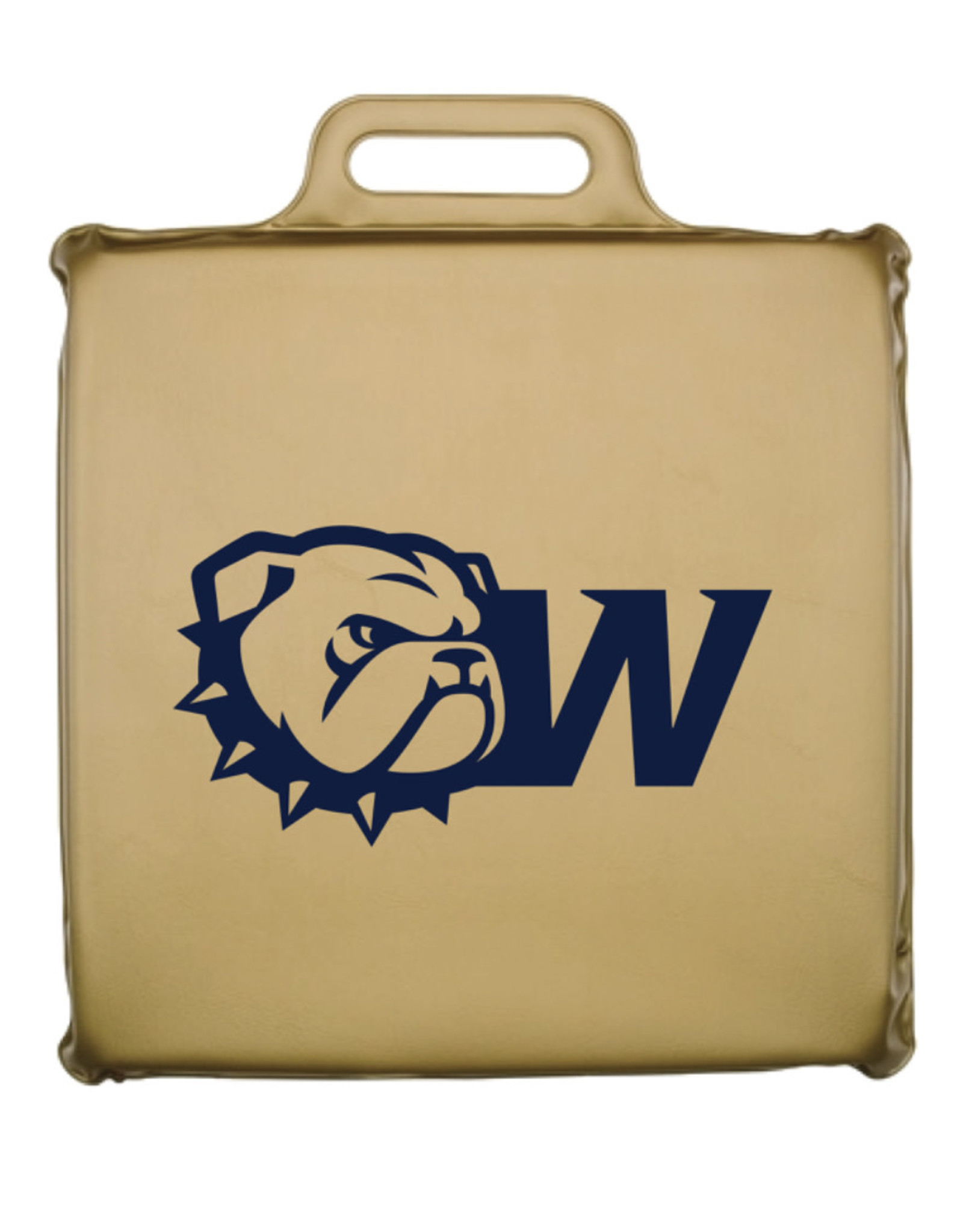 Gold Dog Head W Stadium Bleacher Seat Cushion - Wingate Outfitters